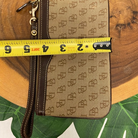 Dooney & Boutke DB Canvas & Leather Wristlet - Picture 8 of 8